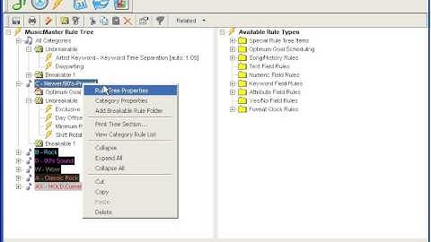 MusicMaster Walkthrough - Rule Tree: Rule Tree Properties - Rule Folder Merging