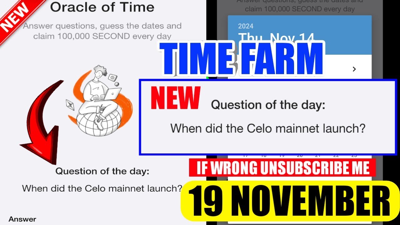 When did the Celo mainnet launch? Question Of The Day | Time Farm Oracle Of Time Answer Today
