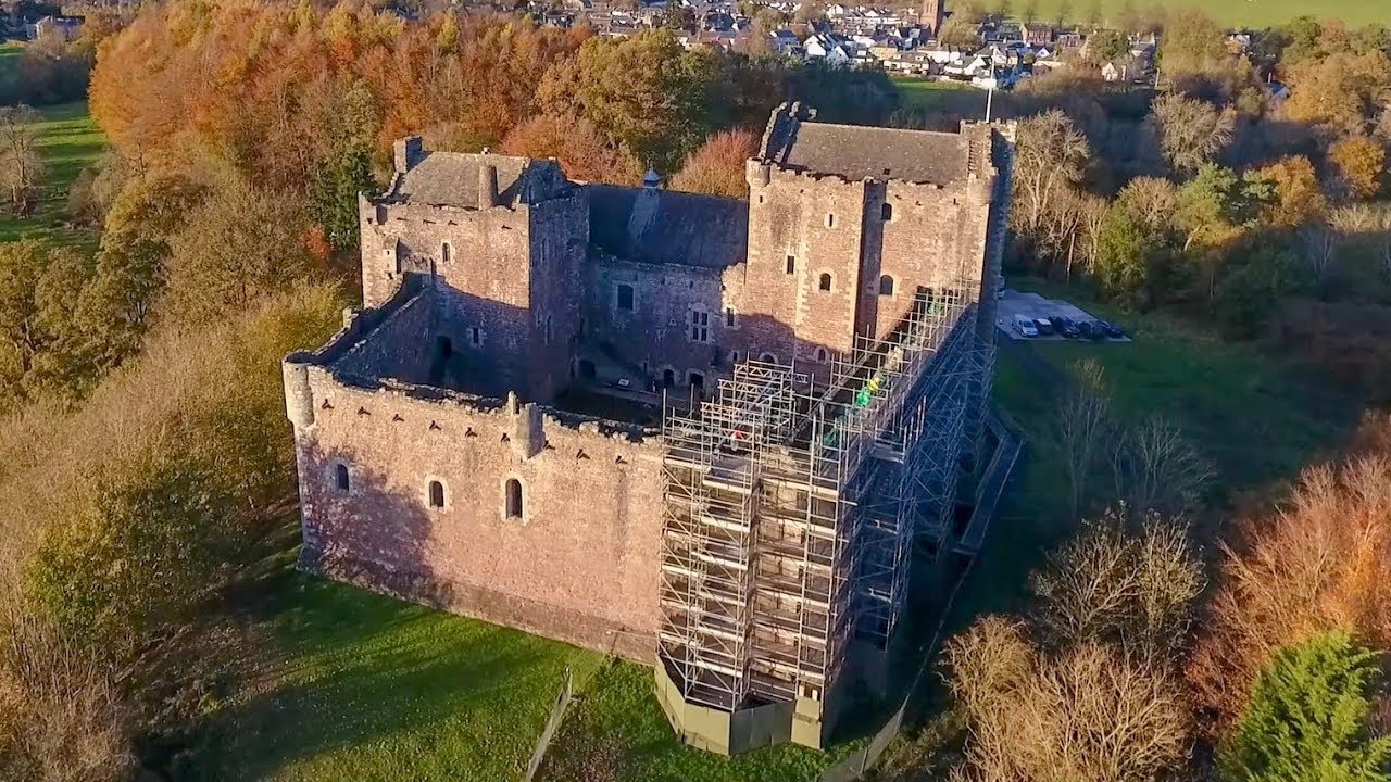 Doune Castle - Scotland - drone footage