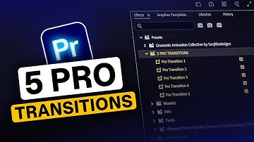Stop Using Boring Cuts! 5 Pro Transitions in Premiere Pro | Tutorial | No Plugins