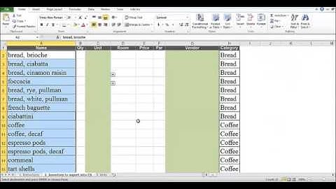 Tutorial # 3 - Importing an inventory from a spreadsheet