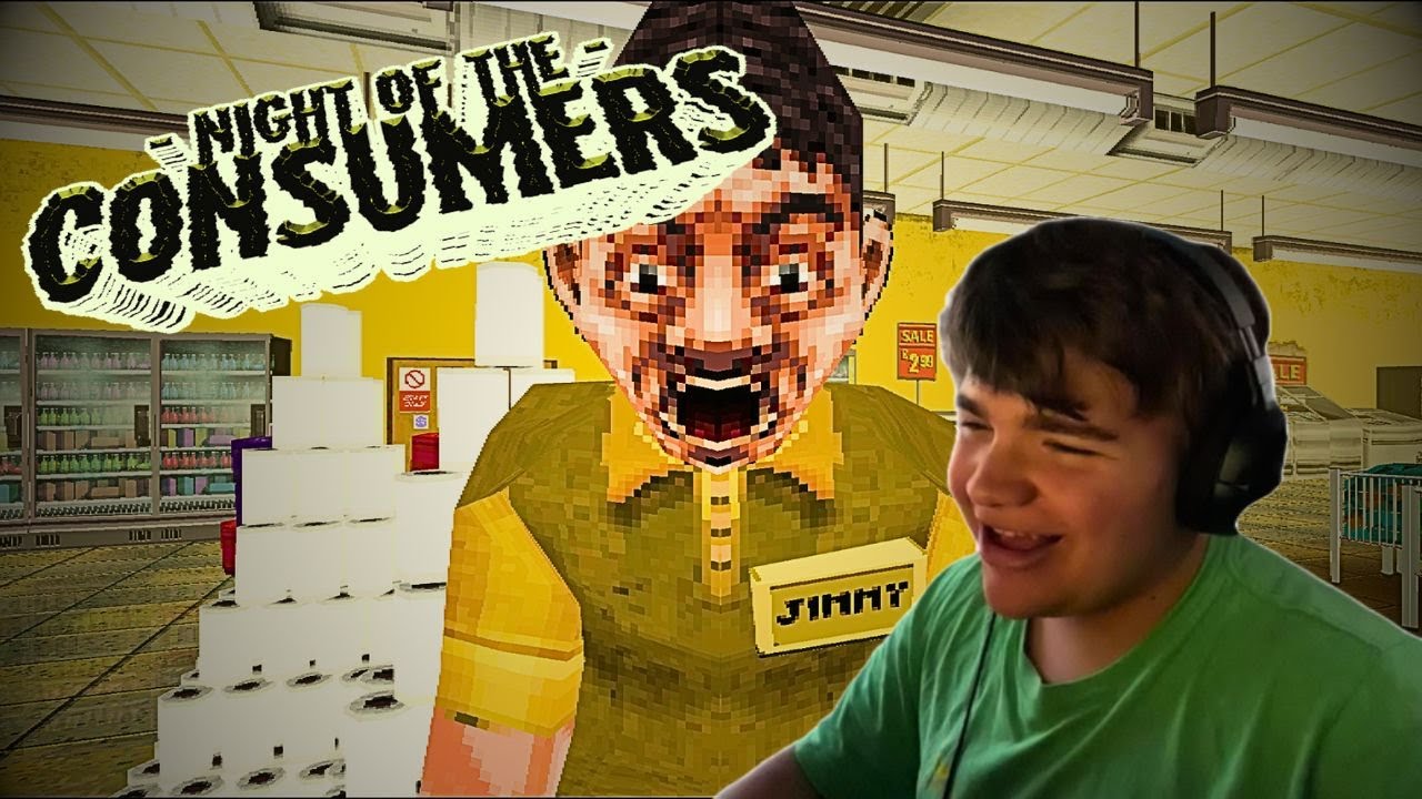 First Try! Night Of the Consumers Funny Horror Game YouTube