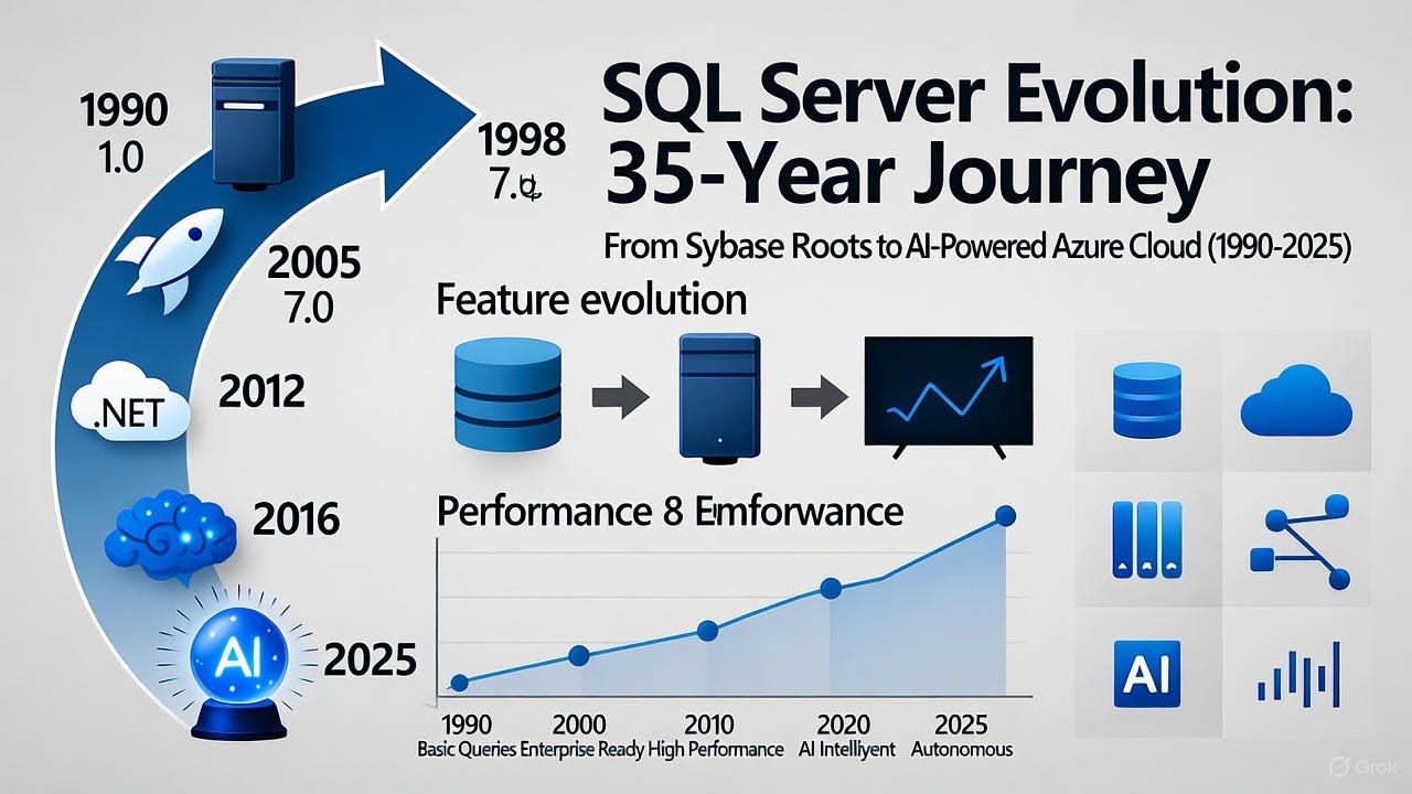 Sql Evolution Post 1 of 50: SQL Server Evolution: A 35-Year Journey from Sybase to ...