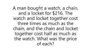 Can You Solve This Harvard Admissions Question Algebra Problem, 1869