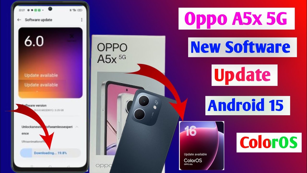 how to software update in oppo a5x 5g | system update new features