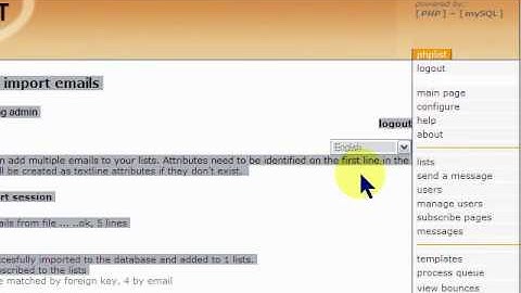 PHPList - How to import a list with fields that do not match attributes