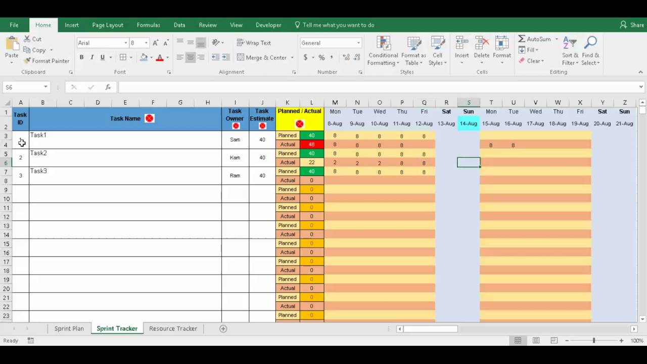 Scrum Task Board Excel Template from i.ytimg.com