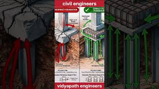 Famous Wrong vs Correct Pile Foundation | Civil Engineering Basics #vidyapathengineers Wealth