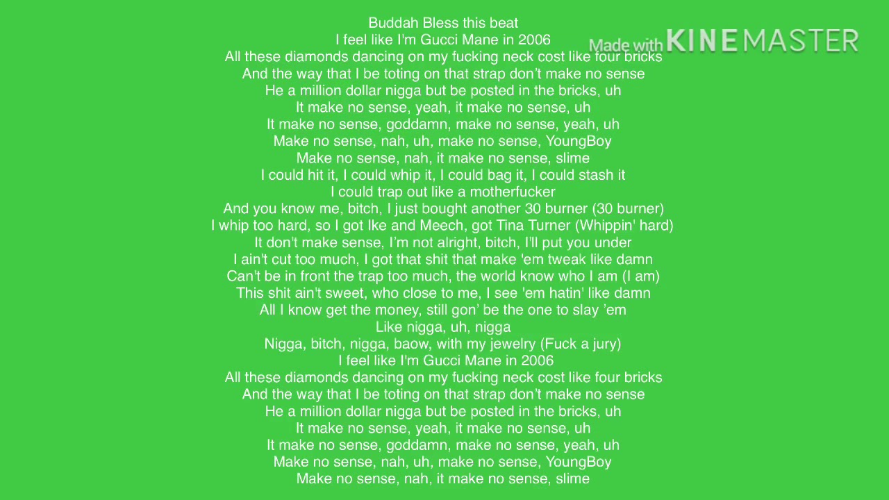 NBA Youngboy make no sense lyrics YouTube