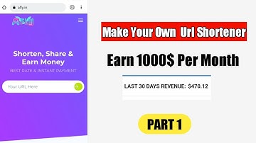 MAKE A PROFESSION URL SHORTENER || START SUCCESSFUL URL SHORTENER BUSINESS || PART 1