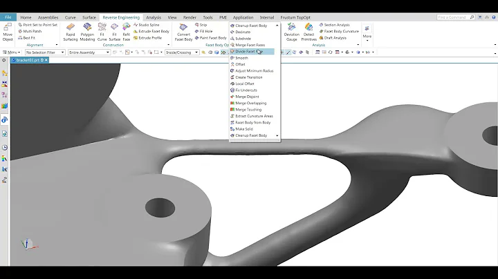NX 12 - What's New in Design - Convergent Modeling for Mesh (facet body) Preparation