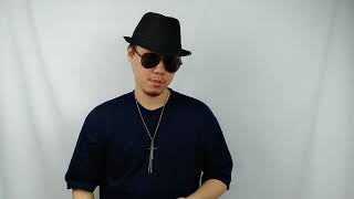 紳士帽 簡約布摺帥氣爵士帽 HB10