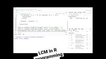 lcm in R programming language