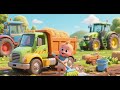Baby Truck reinigt die landwirtschaftlichen Fahrzeuge – Lernlied für Kinder