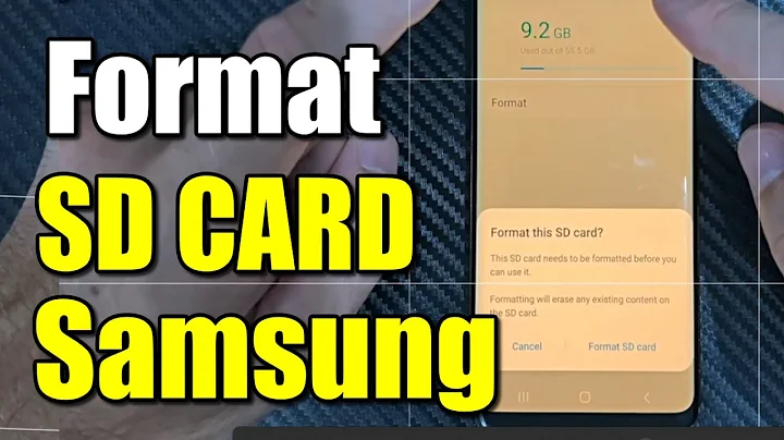 How to FORMAT SD Card using your Samsung PHONE (Android Tutorial)
