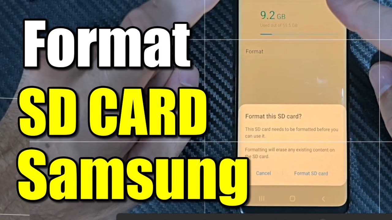 How to FORMAT SD Card using your Samsung PHONE (Android