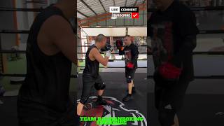 TIM TSZYU WORKING THE NITTS WITH HIS DAD KOSTYA TSZYU IN CAMP FOR VERGIL ORTIZ ##TSZYUORTIZ