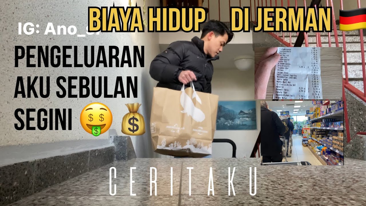 BIAYA HIDUP DI JERMAN 🇩🇪 | PENGELUARAN AKU SEBULAN SEGINI 🤑💰