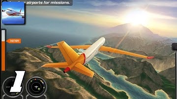 Flight Pilot Simulator 3D Tutorial  Gameplay Walkthrough  (Android ios) part 1