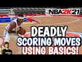 NBA 2K21- How To Score Using Basic But Deadly Triple Threat Moves   Ft. Carmelo Anthony