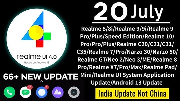 Realme UI July  2023 Software Update List | realme UI 5.0 Android 14 New Update | System App Update