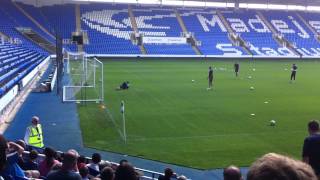 Ali al habsi working out at Reading fc's open training session and fun day on 31/07/15.