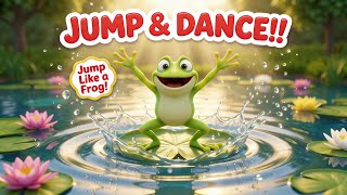 Jump Like a Frog! 🐸 The Gulp and Groove Song | Animal Songs for Kids [Happy Cloud Music Club]