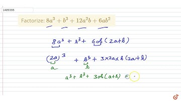 Factorize:  ltmath gt  ltmrow gt  ltmn gt8 lt/mn gt ltmsup gt  ltmi gta lt/mi gt  ltmn gt3 lt/