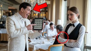 Un multimillonario le pidió a una camarera que tradujera un idioma poco común, sin saber que era ...