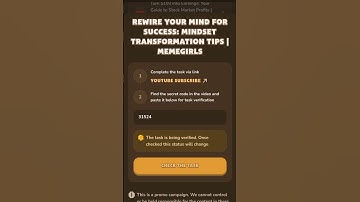 Memefi video code| rewire your mind for success: mindset transformation tips #memefi