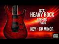 80's Heavy Rock Backing Track in C# Minor - Guitar Jam 94 BPM