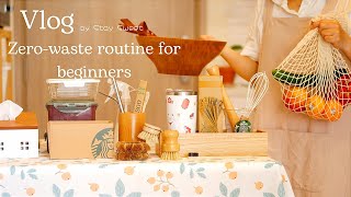 Zero-waste routine practice for beginner - Items to produce less plastic and disposables |Stay Sweet