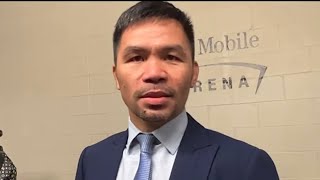 MANNY PACQUIAO REACTS TO GERVONTA BODY SHOT KO OF RYAN GARCIA; SAYS HE NEEDS MORE WORK!