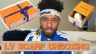 Louis Vuitton Scarf on Head & Unboxing 