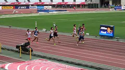 NCH 200m Men Final KOIKE Yuki 20.46(+1.0) JAAF NCH2021