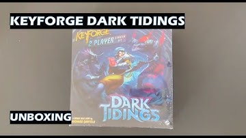 KeyForge Dark Tidings unboxing 2 player starter set