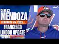 Carlos Mendoza shares update on Francisco Lindor