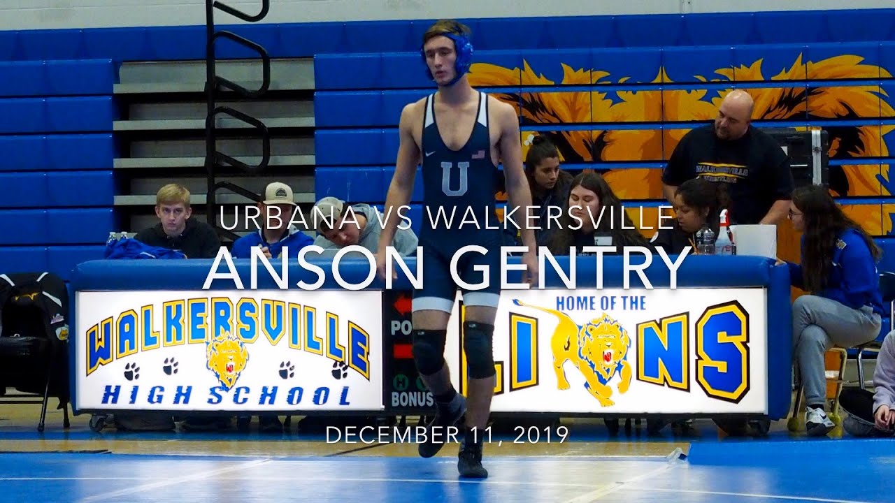 Anson Gentry Urbana vs Walkersville High School Wrestling (2019