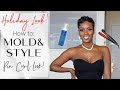 MOLD& STYLE Pin Curl Look!| Holiday Look!| Short Hair Tutorial!| Roxy Bennett