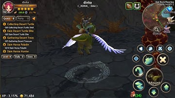 World of Prandis Haroa Paladin vs Lava Golem