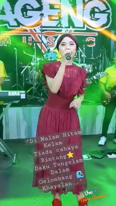 Ageng Musik🎶 Story WA 'Di Malam Hitam Kelam Tiada cahaya Bintang⭐' bersama 🎤 Tiara_Amora.🎶👍🎧