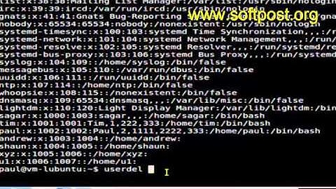 How to delete a user in Fedora
