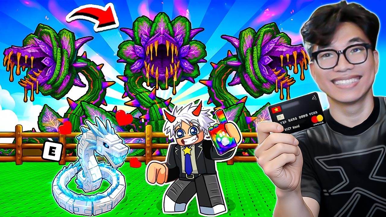 BI HUỲNH TIÊU 20K ROBUX BẮT PET SUPER HIẾM NHẤT GAME VÀ CÂY MỚI TRONG GROW A GARDEN 2