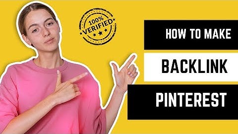 How to make back link on pinterest