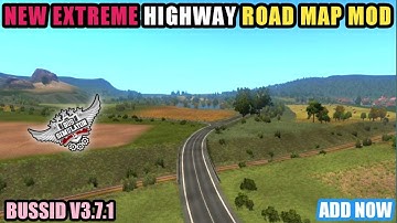 NEW EXTREME HIGHWAY ROAD MAP MOD || BUSSID V3.7.1 || Bus Simulator Indonesia Vricky Gaming