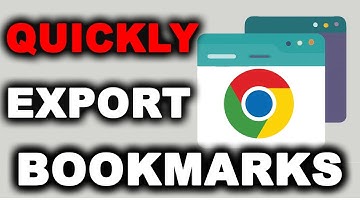 How to export bookmarks from Google Chrome