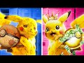 Rich vs poor pokemon  pikachu saves sonic in real life awesome hacks and crafts by 123 go