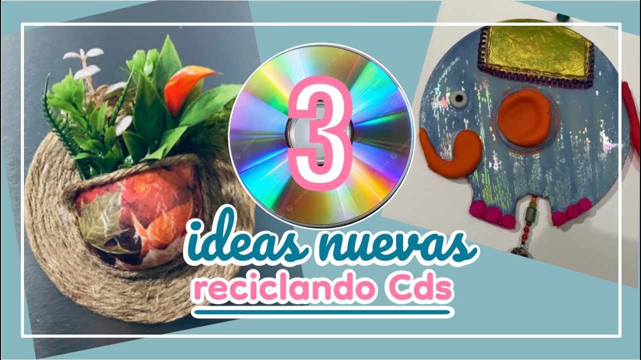 3 proyectos creativos reciclando Cds ideales para hacer en familia.