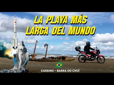 La PLAYA más LARGA del MUNDO - De Cassino  a Barra do Chuí-Lemanja, Cohetes de la NASA y Naufragios
