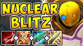 NUCLEAR ONE-SHOT BLITZCRANK MID! THE MOST BROKEN GOD-TIER ASSASSIN! League of Legends